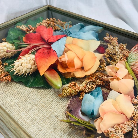 Kitsch Boho 3D Silk Flower Shadowbox - Picture 7 of 9